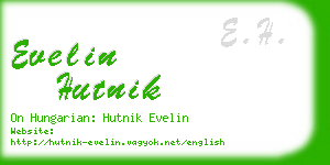 evelin hutnik business card